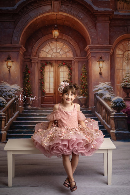 Glistening Snowy Entry - With Sweep Option