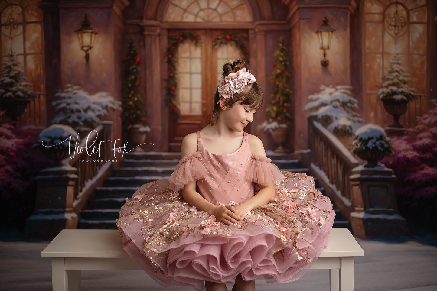 Glistening Snowy Entry - With Sweep Option