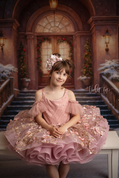 Glistening Snowy Entry - With Sweep Option