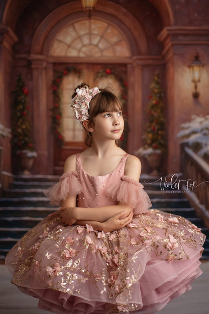 Glistening Snowy Entry - With Sweep Option