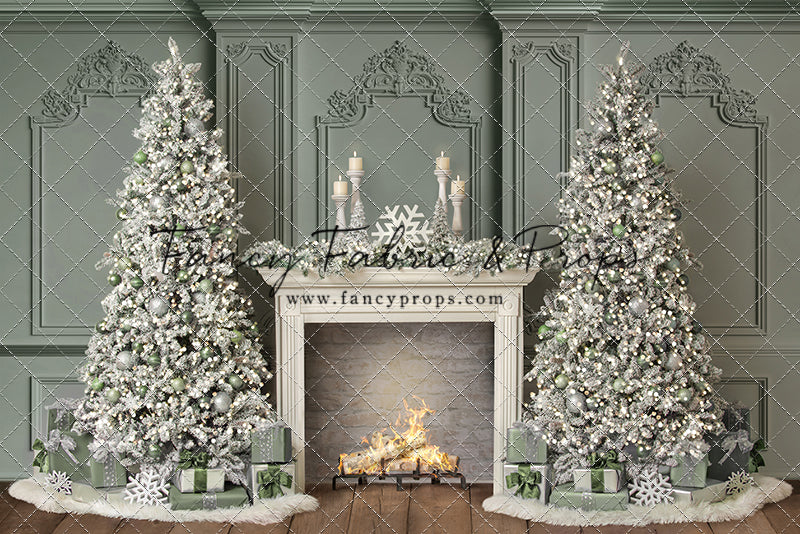 RTS Sage Noel - 12x8' Wrinkle-Free Fabric - Gray - 60% Off