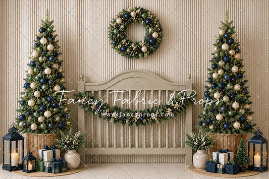 Sage & Navy Headboard