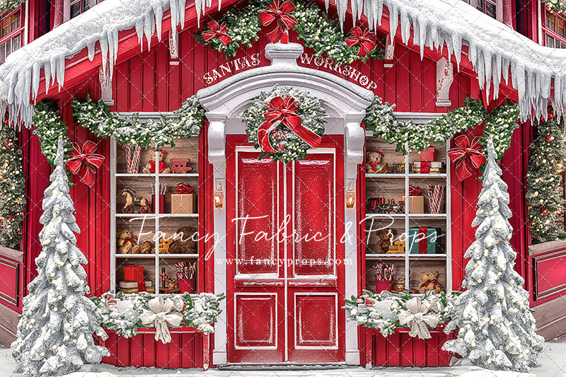 Santa's North Pole Village Workshop - With Sweep Option