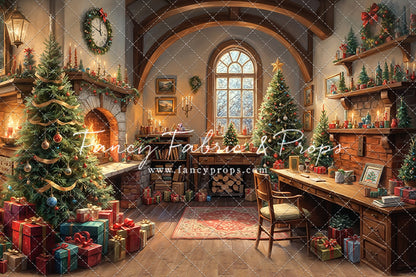 Santa's Winter Cabin - with Sweep Option