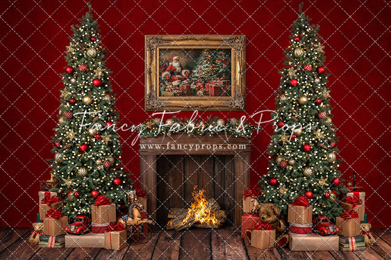 Santa's Fireside Mantle