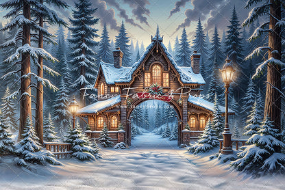 Santa's Village Entrance - With Sweep Option