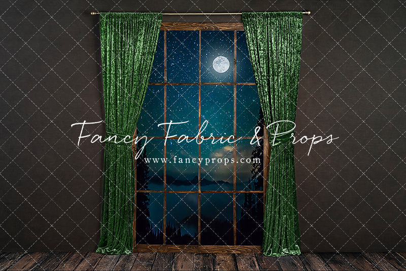 Serene Evergreen Moon