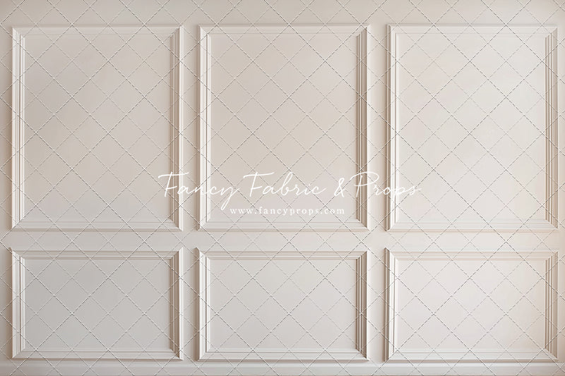 RTS Simple Ivory Panel Wall - 12x8' Wrinkle-Free Fabric - Warm/Banding - 60% Off