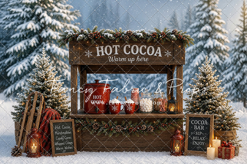Snowflake Cocoa Station - With Sweep Option