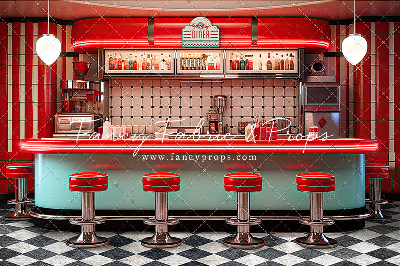 Soda Pop & Sock Hop Diner - With Sweep Option