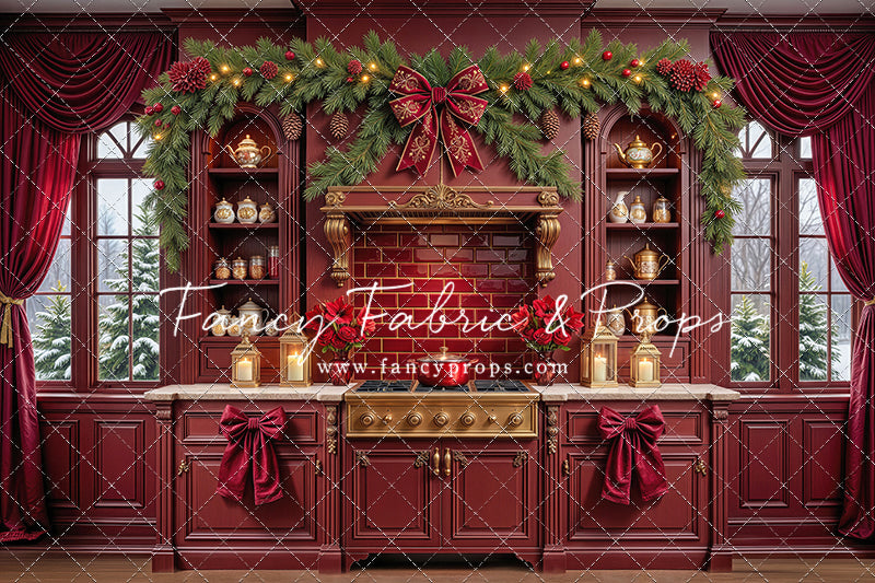 Sophisticated Scarlet Kitchen - With Sweep Option