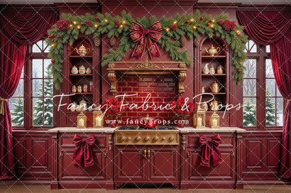 Sophisticated Scarlet Kitchen - With Sweep Option