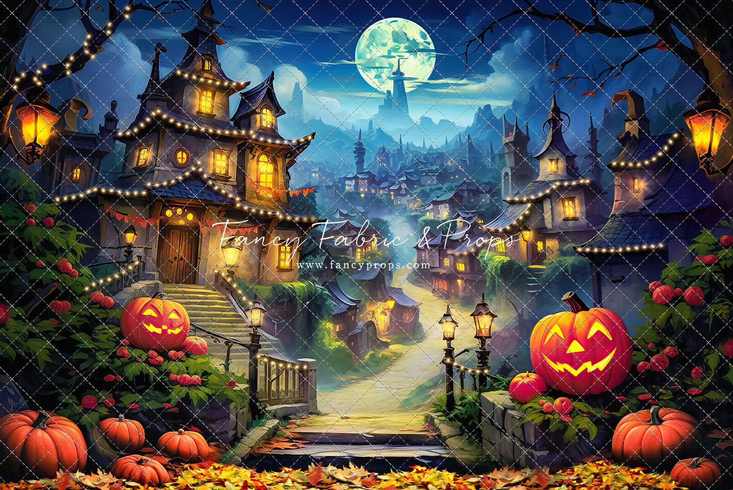 Spooky Town- With Lights - With Sweep Option