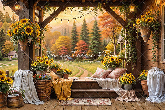 RTS Sunflower Haven - 12x8' Wrinkle-Free Fabric - Hole - 60% Off