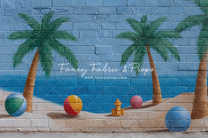 Sunny Shores Mural - With Sweep Option