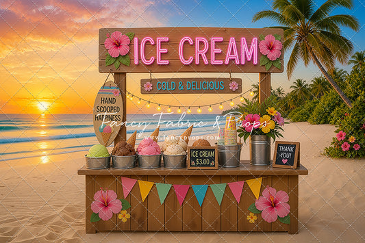 Sunset Ice Cream Shack - With Sweep Option