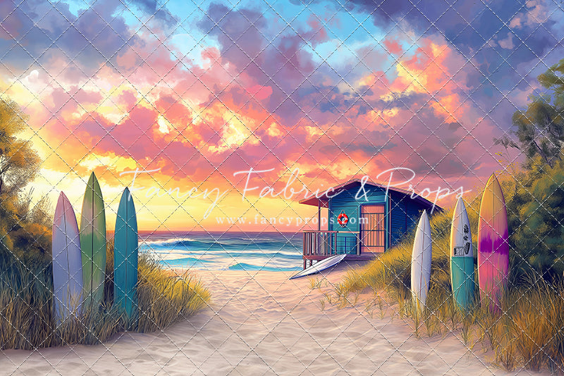 Sunset Surf Shack - With Sweep Option
