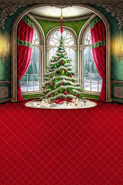 Cathedral Christmas - Red Carpet Option - with Sweep Option