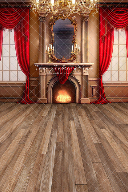 Cozy Up By The Fire - Wood Floor Option - with Sweep Option