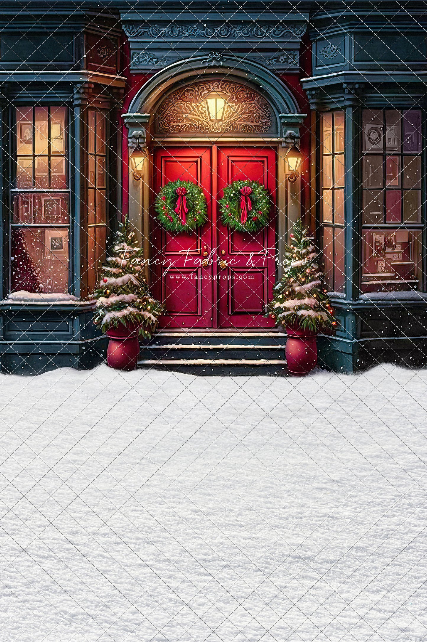 Heartfelt Holiday Home - Red Doors With Snow Floor Option - with Sweep Option