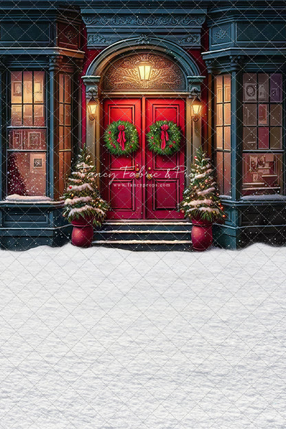 Heartfelt Holiday Home - Red Doors With Snow Floor Option - with Sweep Option