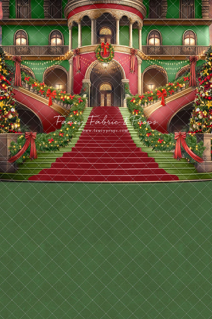 Merry Mansion- Green Rug - with Sweep Option