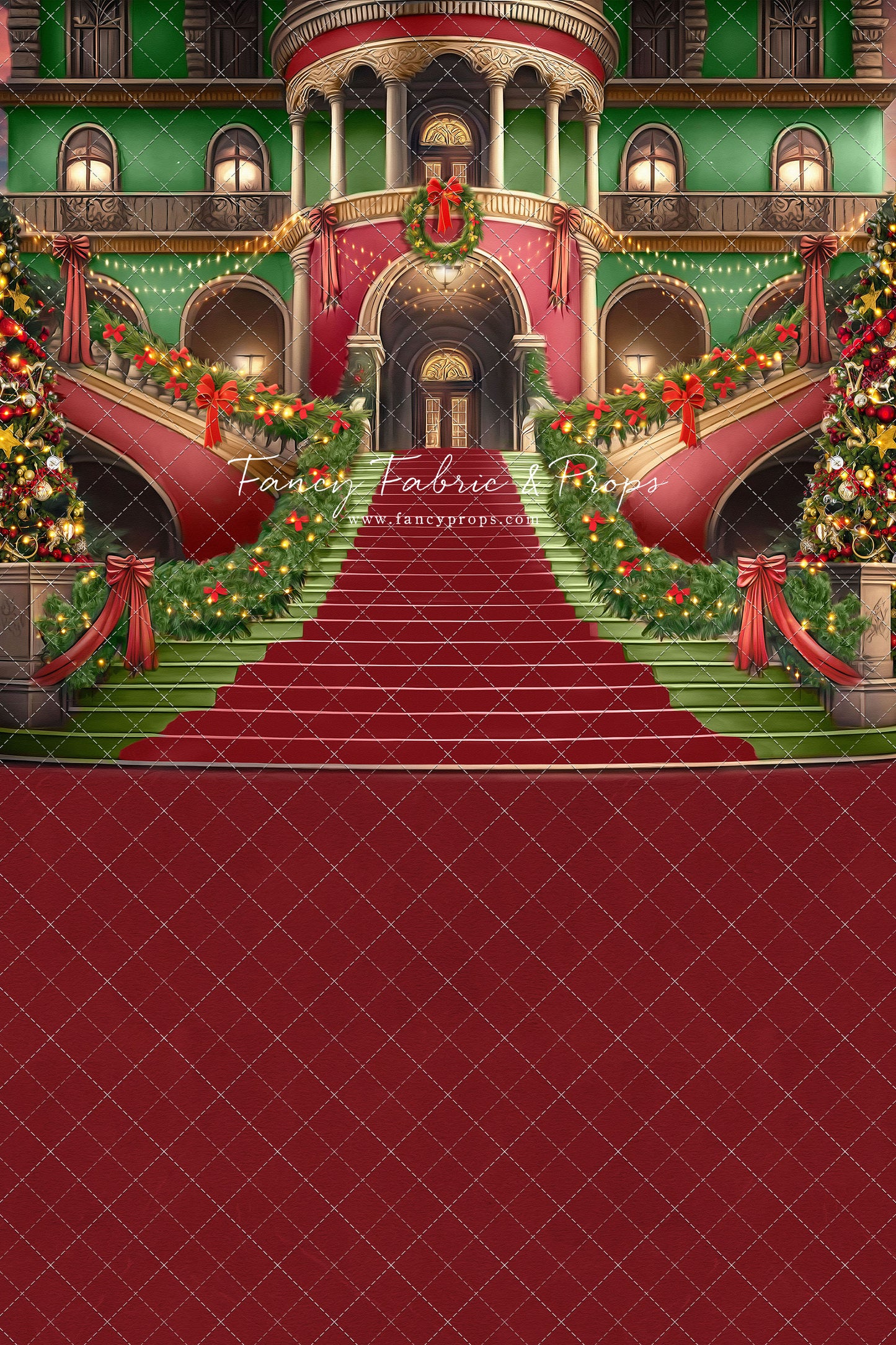 Merry Mansion- Red Rug - with Sweep Option