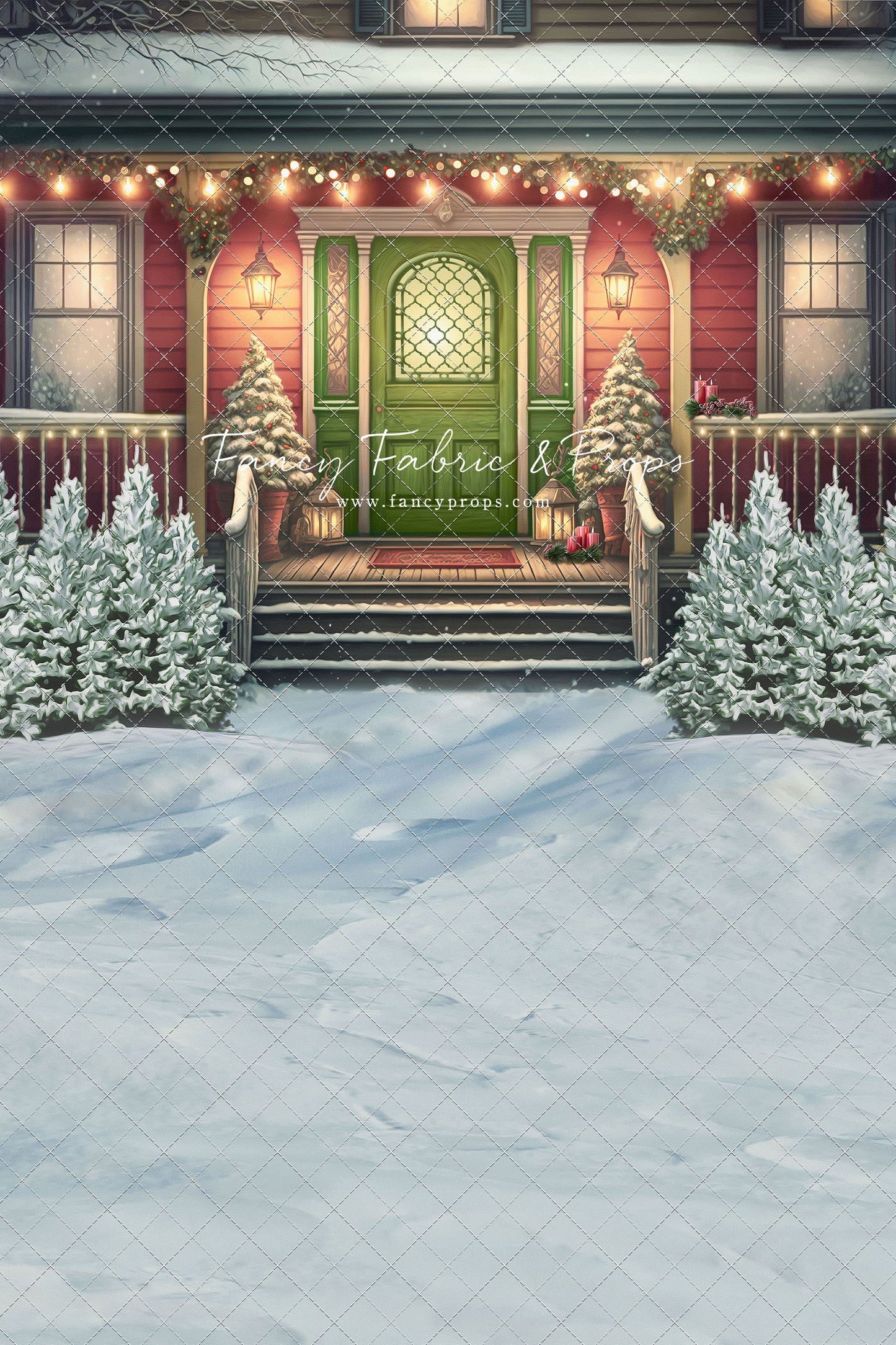 Merry Porch Greetings - Extra Lights - with Sweep Option