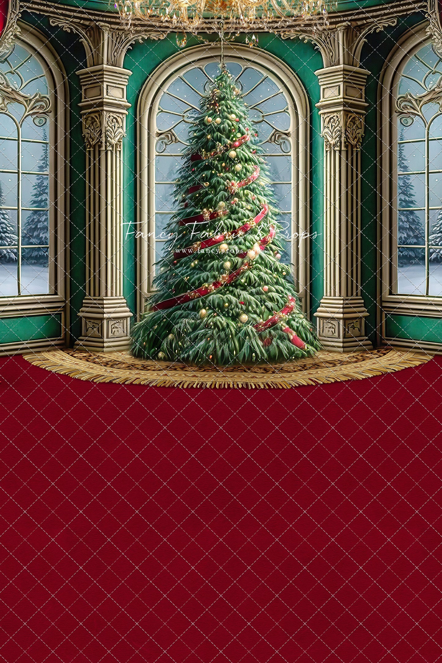 Royal Christmas Tree - Red Carpet Option - with Sweep Option