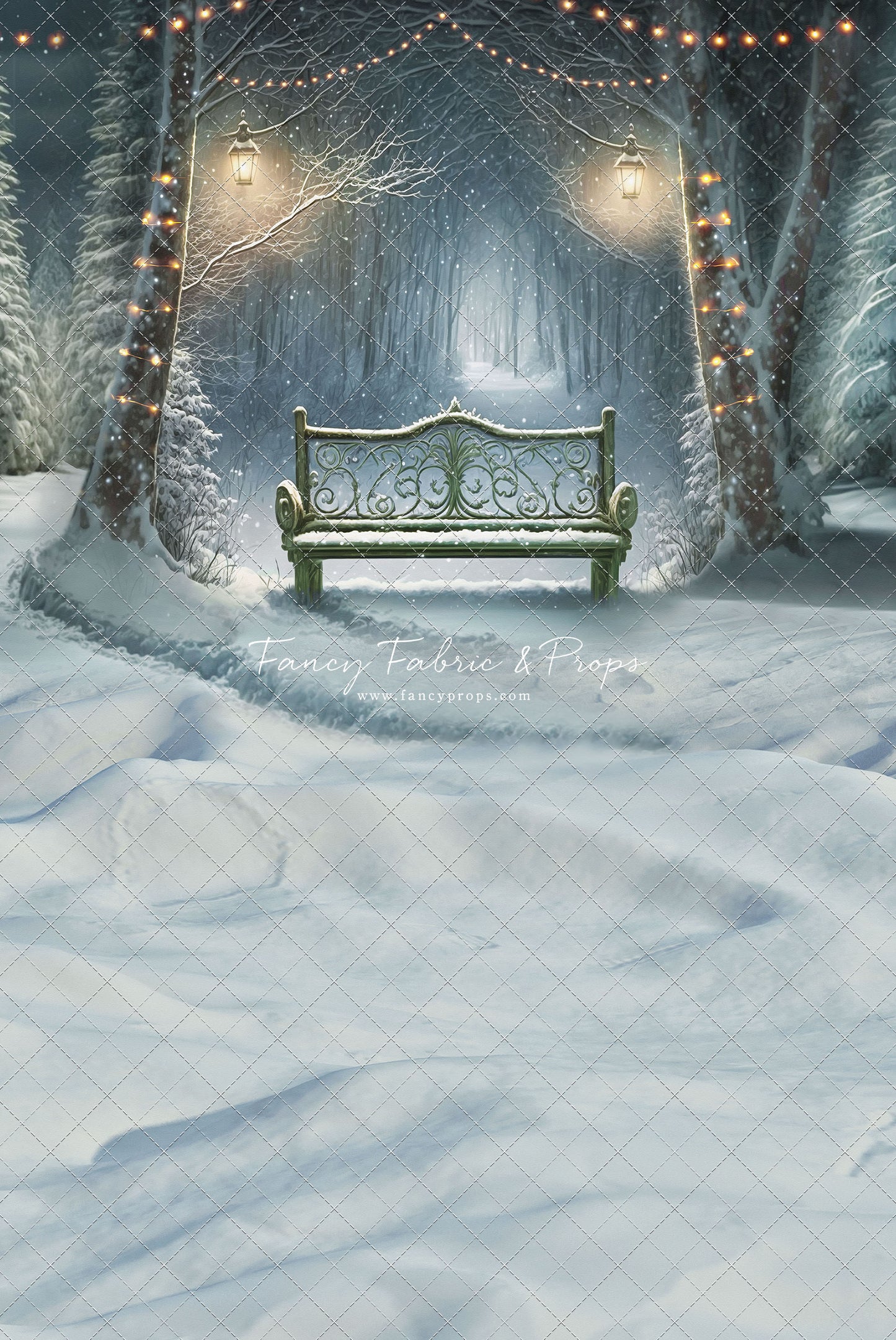 Snowy Bench - Green - with Sweep Option