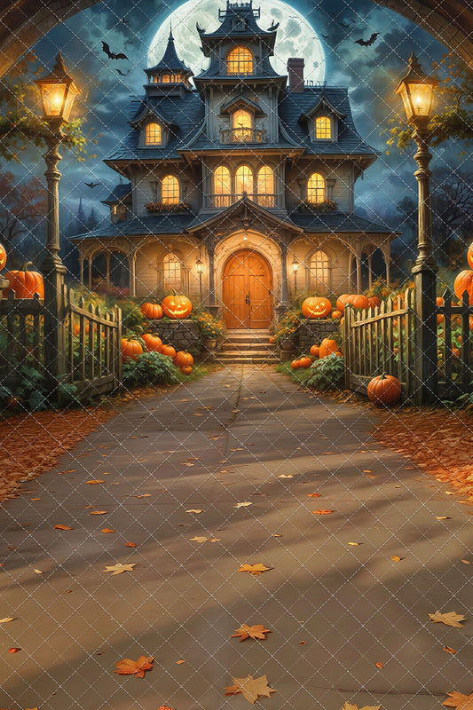 Spooky Pumpkin Pathway - With Sweep Option