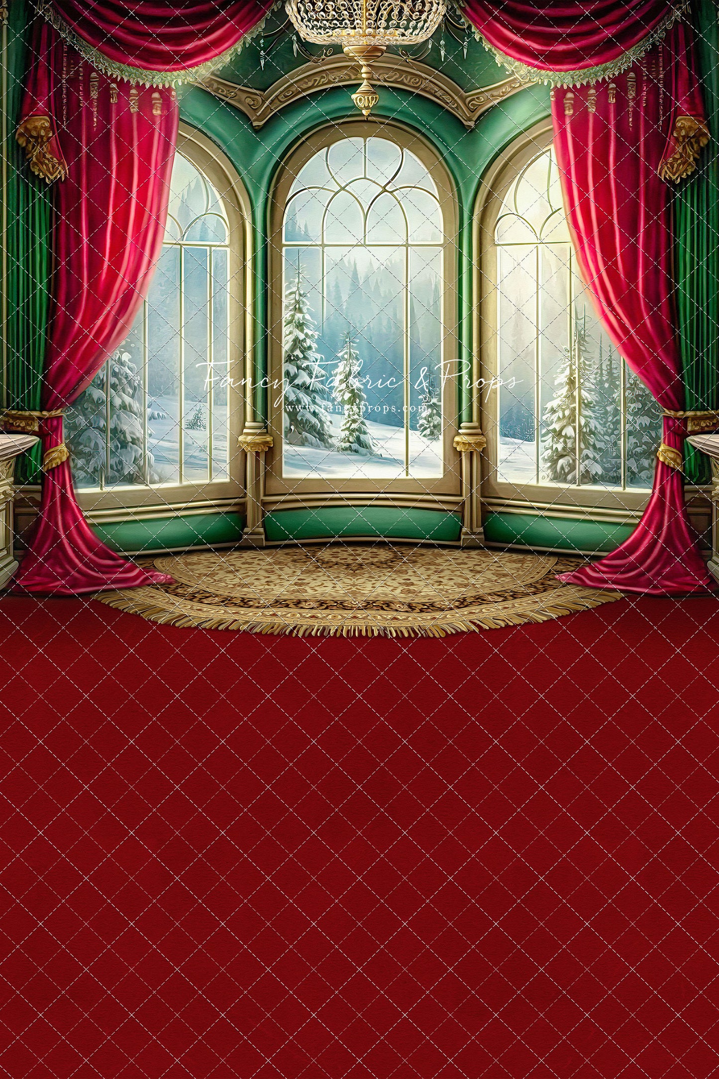 Warm Loving Holiday - Red Carpet Option - with Sweep Option