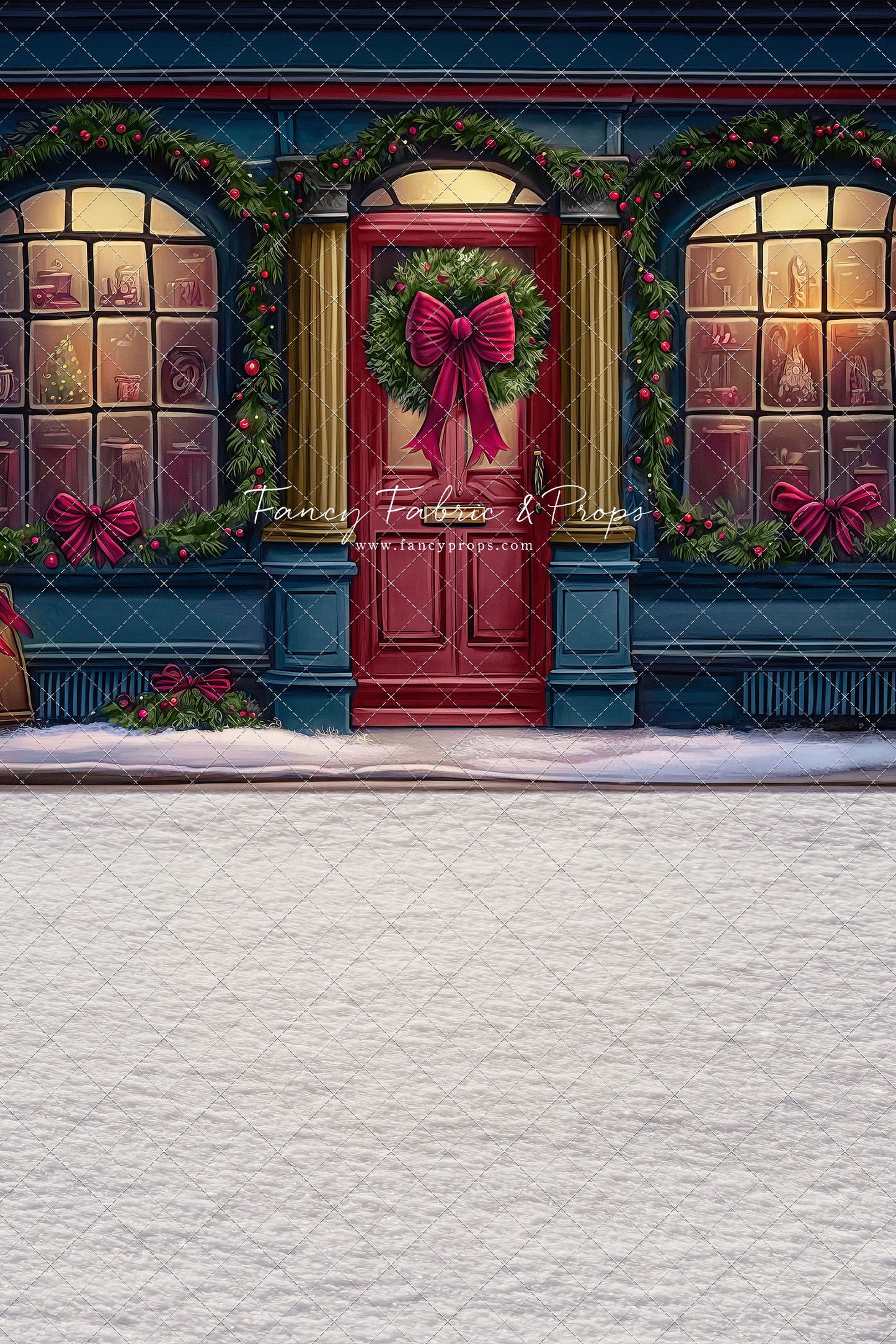 Wintertime Shop - Blue Shop - with Sweep Option