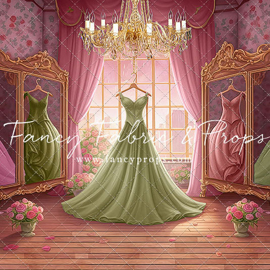 Dress Like A Princess - Green Dress - With Sweep Option