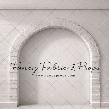 White Brick Alcove - White Floor - With Sweep Option