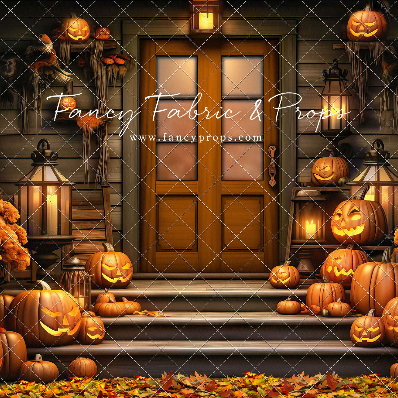 Pumpkin Porch -  Rust Door - With Sweep Option