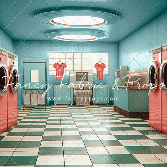 Laundry Day - Blue With Double Washers- With Sweep Option