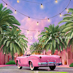Malibu Shopping Center - Pink Car - With Sweep Option