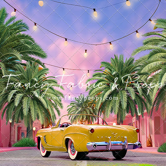 Malibu Shopping Center - Yellow Car - With Sweep Option