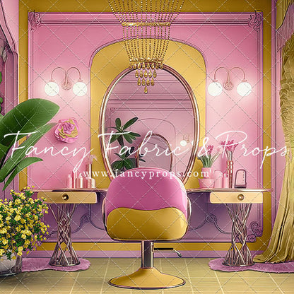 Stacie's Salon - Yellow - With Sweep Option