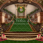 Grand Holiday Staircase - Green Carpet - with Sweep Option