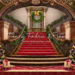 Grand Holiday Staircase - Red Carpet - with Sweep Option