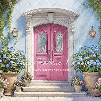 Summertime Patio - Pink Door - With Sweep Option
