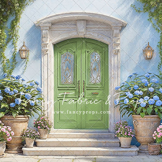 Summertime Patio - Green Door - With Sweep Option