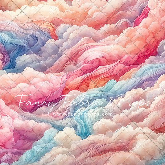 Pink Rainbow Cascading Clouds