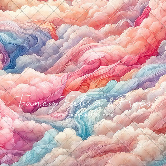 Pink Rainbow Cascading Clouds - Petite