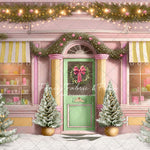 Frosty Sweet Shop - Green & Gold - with Sweep Option