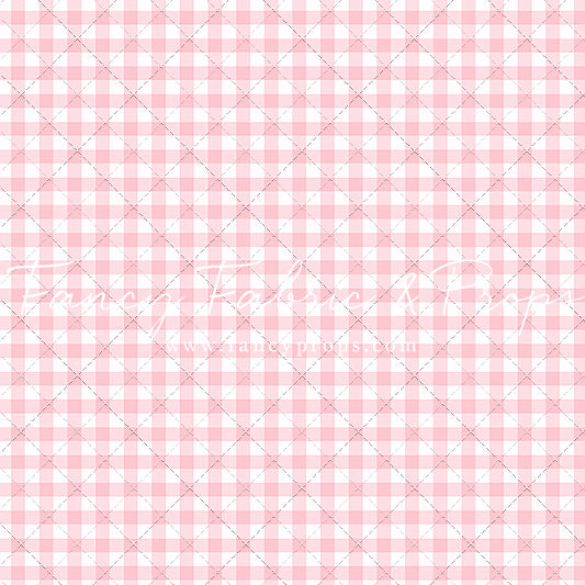 Pink Gingham - With Sweep Option