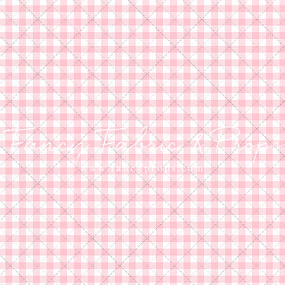 Pink Gingham - With Sweep Option