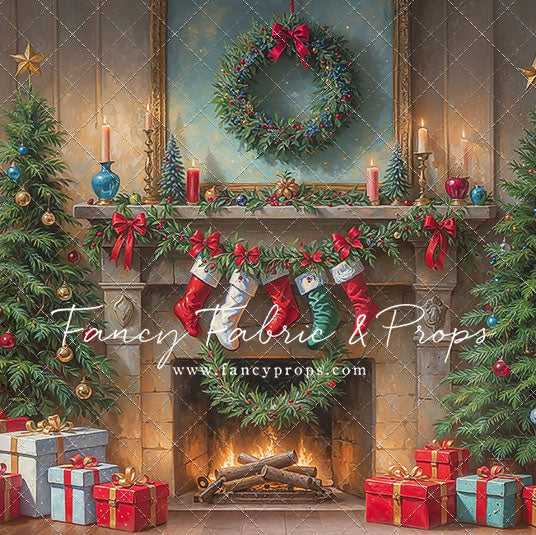 Antique Holiday Mantle - with Sweep Option